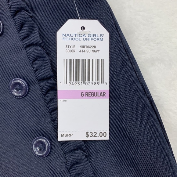 Nautica Little Girls Pleated Scooter Shorts Size 6 - Picture 2 of 7